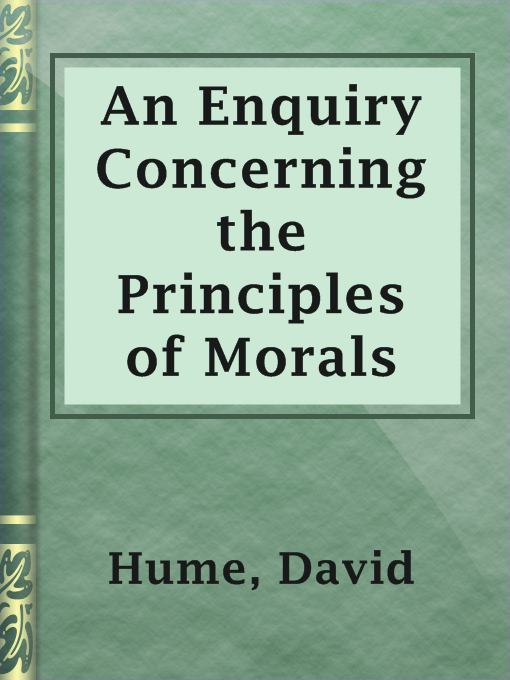 David Hume创作的An Enquiry Concerning the Principles of Morals作品的详细信息 - 可供借阅